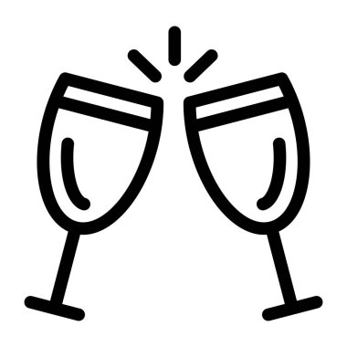 Gözlük. Web simgesi basit tasarım