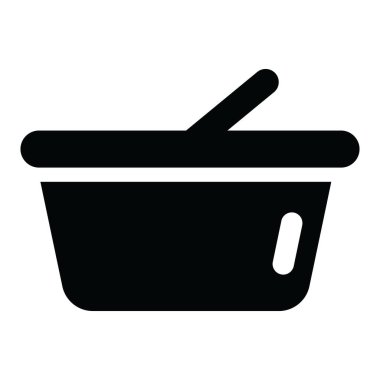 Alışveriş sepeti ikonu vektör illüstrasyonu