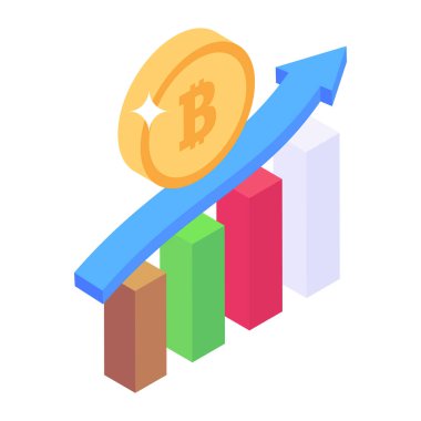 İş ve finans simgesinin vektör illüstrasyonu
