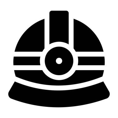 Miğfer. Web simgesi basit tasarım