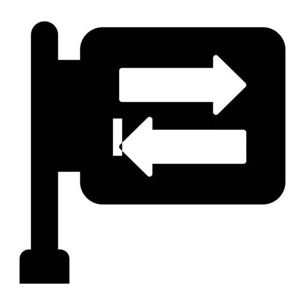 Verkehrszeichen Web Symbol Einfaches Design — Stockvektor