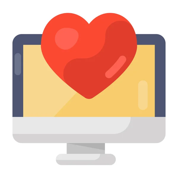 Heart Love Message Vector Illustration Design — Stock Vector