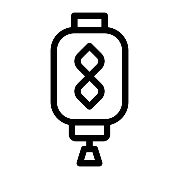 Laterne Web Symbol Vektor Illustration — Stockvektor