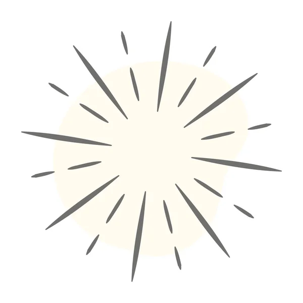Ilustração Vetorial Ícone Explosão Solar —  Vetores de Stock