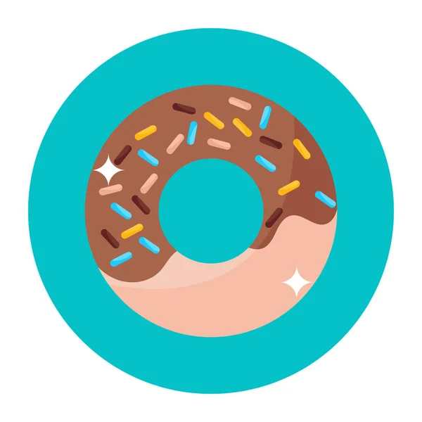 甜甜圈图标 用于Web的Donuts向量图标的平面示例 — 图库矢量图片