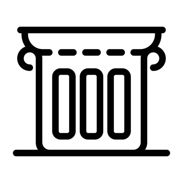 Spaltensymbol Einfache Illustration Von Theater Vektor Symbolen Für Das Web — Stockvektor