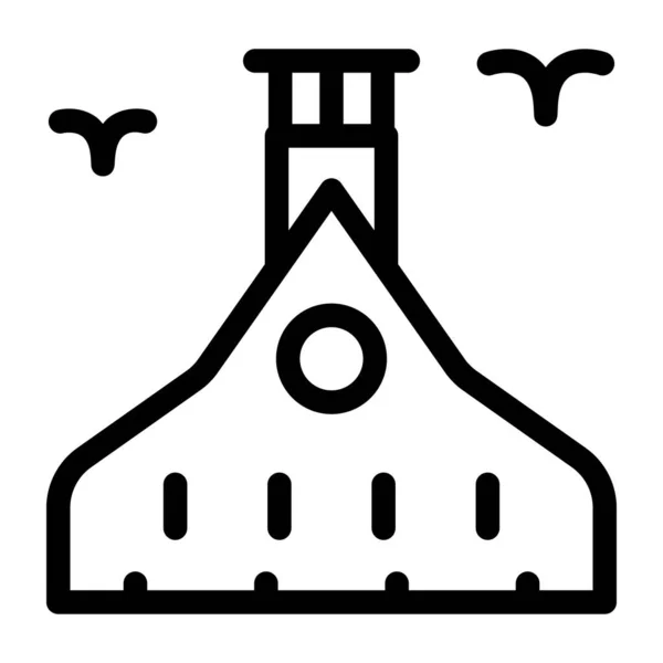 Ikona Wektora Linii Nauki Edukacji — Wektor stockowy