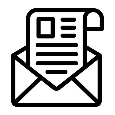 Zarf. Web simgesi basit tasarım