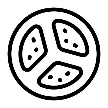 Yarısı kumkat. Web simgesi basit illüstrasyon