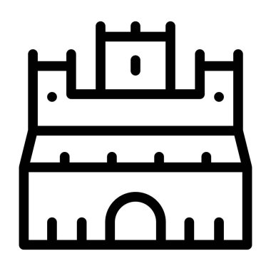Şato. Web simgesi basit tasarım 