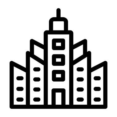 Bina. Web simgesi basit tasarım