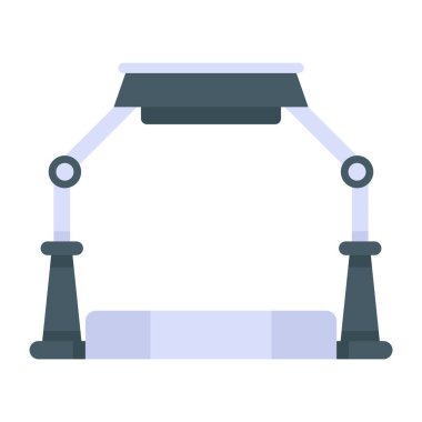 Lamba ikonu. Web için oda vektör simgelerinin basit çizimi