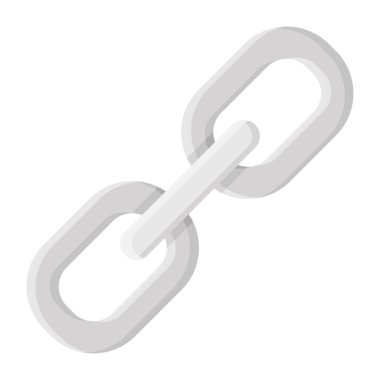 Arkaplanda tek bir izole edilmiş beyaz simgenin vektör illüstrasyonu