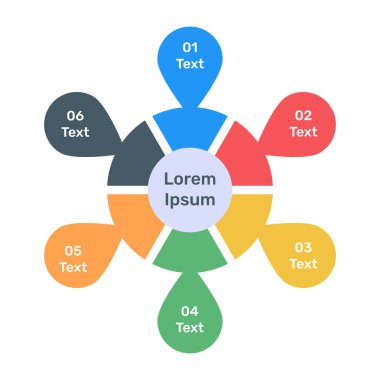 İş sunumu için bilgi şablonu, broşür, el ilanı, poster, web tasarımı, vektör illüstrasyonu