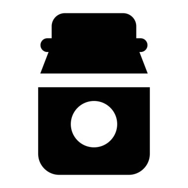 süt kavanozu vektör simgesi