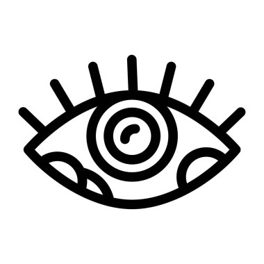 Göz simgesi vektör illüstrasyonu