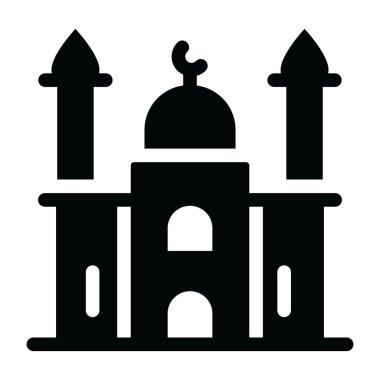 Cami. Web simgesi basit illüstrasyon