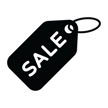 Satış etiketi simgesi. İndirim tabelası. Özel teklif sembolü. düz tasarım biçimi.