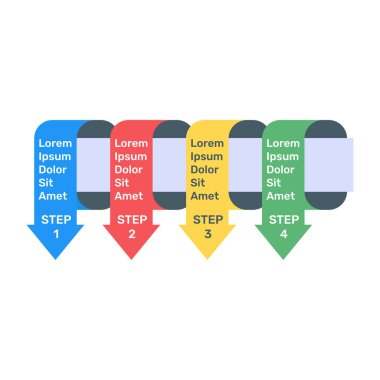 İş ve modern simgenin vektör illüstrasyonu