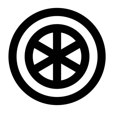 Pizza ikonu. Web tasarımı için hedef vektör simgelerinin basit çizimi