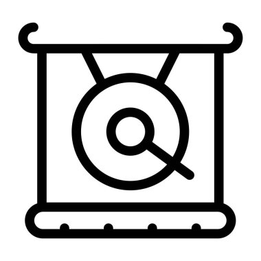 seo düz vektör simgesi.