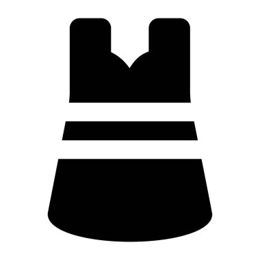 Elbise. Web simgesi basit illüstrasyon