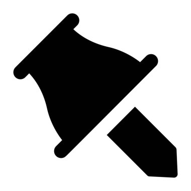 İğne. Web simgesi basit illüstrasyon