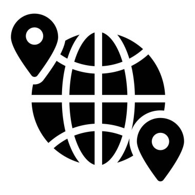 Dünya haritası. Basit tasarım