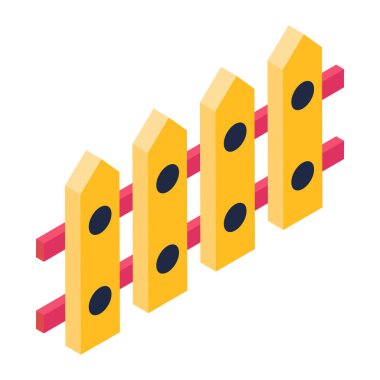 Renkli bir çizgi film karakterinin izometrik vektör çizimi