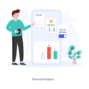 İş adamı simgesi, vektör illüstrasyonu 