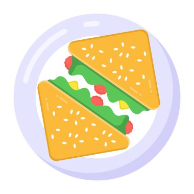 Sandviç. Web simgesi basit tasarım