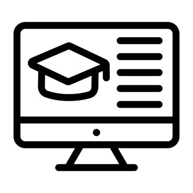 Eğitim. Web simgesi basit tasarım