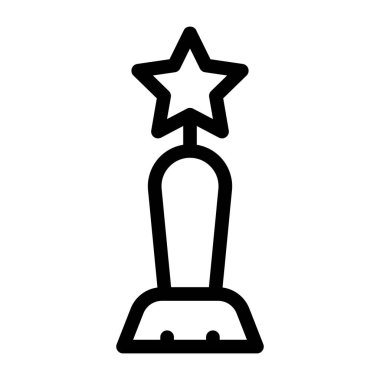 Kupa. Web simgesi basit illüstrasyon