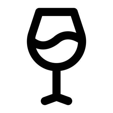 Şarap. Web simgesi basit illüstrasyon