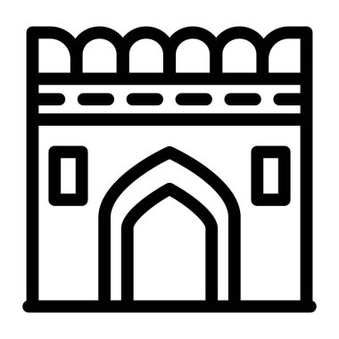 Bina. Web simgesi basit tasarım