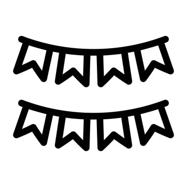 Doğum günü partisi simgesinin vektör çizimi