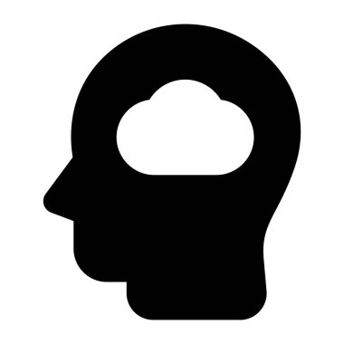 Bulut hesaplama simgesi. düz tasarım biçimi.