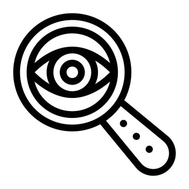 büyütme cam vektör simgesi