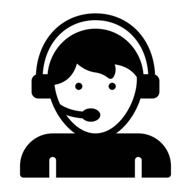 çağrı merkezi servis simgesi vektör illüstrasyon grafik tasarımı