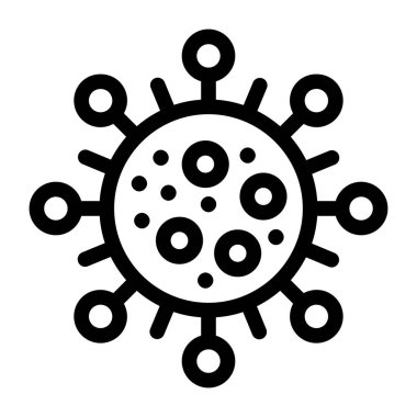 Virüs ikonu vektör illüstrasyonu