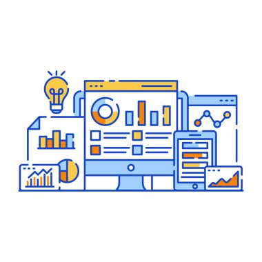 İş analizleri. Web simgesi