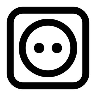 soket simgesi, vektör illüstrasyonu