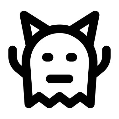 Şeytan. Web simgesi basit illüstrasyon