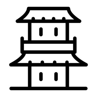 Bina. Web simgesi basit tasarım