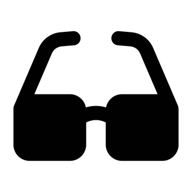 Gözlük. Web simgesi basit illüstrasyon