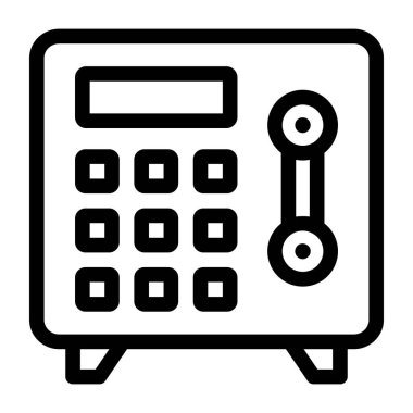 hesap makinesi düz vektör simgesi