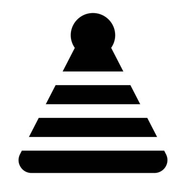 piramit simgesi vektör çizimi