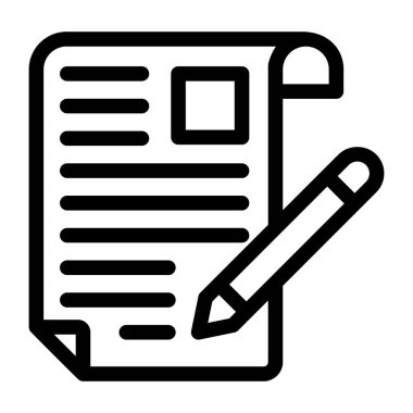 Belge. Web simgesi basit illüstrasyon