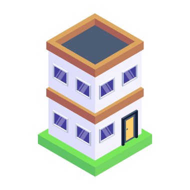 Ev. Web simgesi basit illüstrasyon