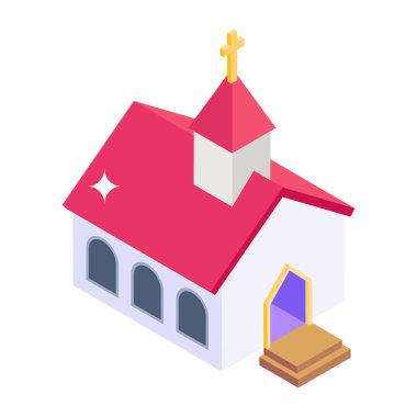 Bir karikatür evinin vektör illüstrasyonu